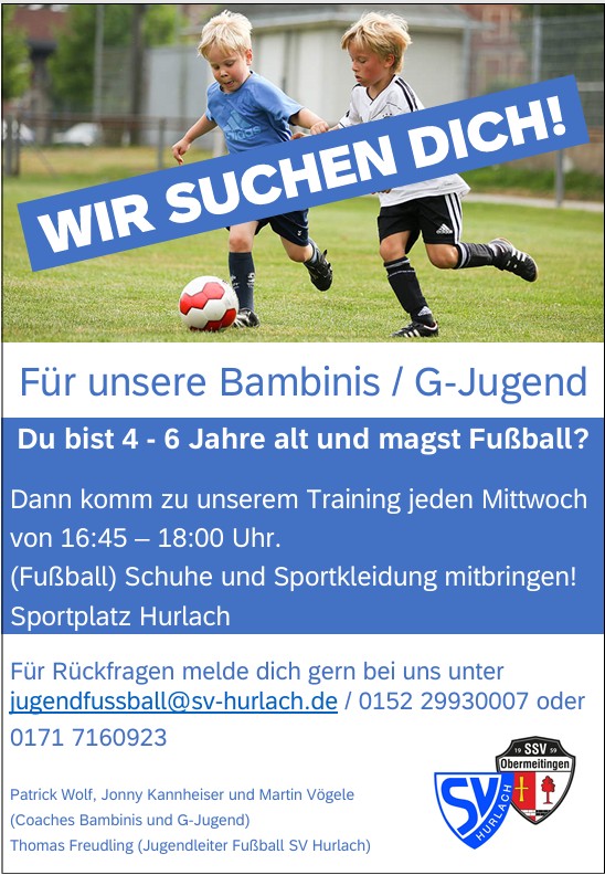 G Jugend Bambinis Flyer 2024