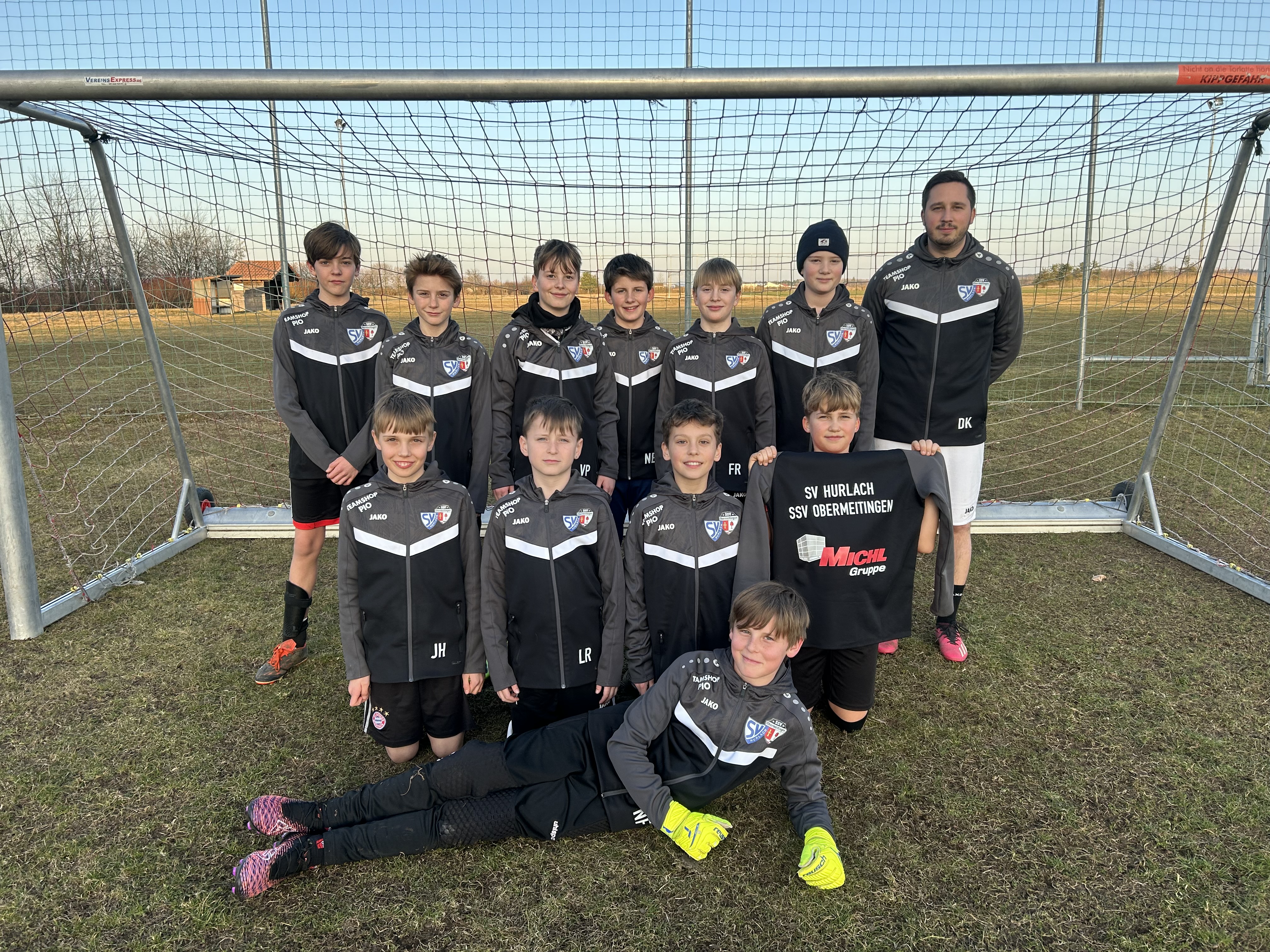 D Jugend mit Sponsor Michl Gruppe